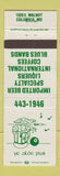Matchbook Cover - Ye Olde Pub Columbia MO billiards darts