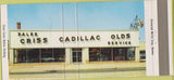 Matchbook Cover - Criss Cadillac Oldsmobile Providence RI 30 Strike