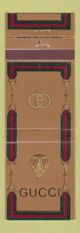 Matchbook Cover - Gucci Stores Florence Montecatini Rome Milan Paris London