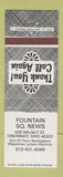 Matchbook Cover - Fountain Square News Cincinnati OH