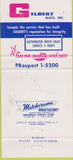 Matchbook Cover - Gilbert Buick St Louis MO 30 Strike