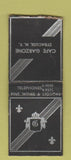 Matchbook Cover - Cafe Garzone Syracuse NY BOBTAIL