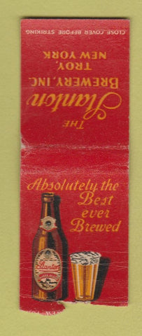 Matchbook Cover - Stanton Brewery Beer Troy NY BOBTAIL