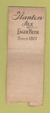 Matchbook Cover - Stanton Brewery Beer Troy NY BOBTAIL