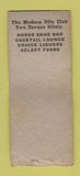 Matchbook Cover - Exclusive Nite Club of Syracuse NY BOBTAIL