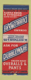 Matchbook Cover - M Hoffman Boston MA Dubbleware Worth Clothes BOBTAIL