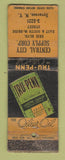 Matchbook Cover - Tru Penn oil gas Central City Supply Syracuse NY POOR