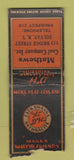 Matchbook Cover - D&H Anthracite Coal Mathews Solvay NY BOBTAIL