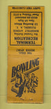 Matchbook Cover - Terminal Recreation Bowling Flushing NY WEAR BOBTAIL