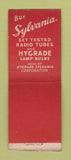 Matchbook Cover - Sylvania Radio Tubes Brown Electric Rochester NY WEAR BOBTAIL