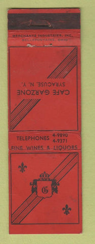 Matchbook Cover - Cafe Garzone Syracuse NY WEAR