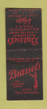 Matchbook Cover - Brassel's Restaurant Utica NY BOBTAIL