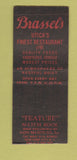 Matchbook Cover - Brassel's Restaurant Utica NY BOBTAIL