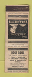 Matchbook Cover - Rose Grill Syracuse NY WORN