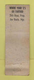 Matchbook Cover - Rose Grill Syracuse NY WORN