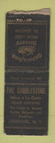 Matchbook Cover - The Cobblestone Liverpool NY WORN BOBTAIL