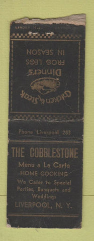 Matchbook Cover - The Cobblestone Liverpool NY WORN BOBTAIL