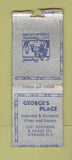 Matchbook Cover - George's Place Syracuse NY WORN BOBTAIL