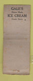 Matchbook Cover - Gale's Fish Fry Binghamton Endwell NY BOBTAIL