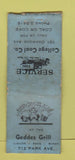 Matchbook Cover - College Coal Geddes Tavern WORN BOBTAIL