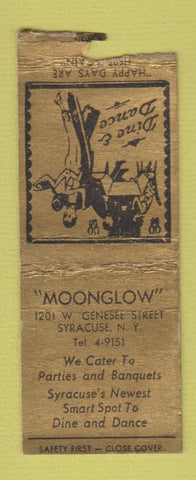 Matchbook Cover - Moonglow Syracuse NY WEAR BOBTAIL