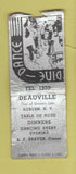 Matchbook Cover - Deauville Auburn NY POOR BOBTAIL