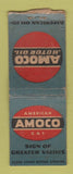 Matchbook Cover - Amoco oil gas Day Motors Syracuse NY BOBTAIL