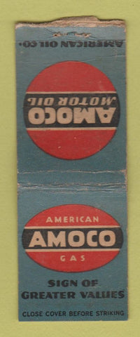 Matchbook Cover - Amoco oil gas Day Motors Syracuse NY BOBTAIL