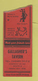 Matchbook Cover - Gallagher's Tavern Green Bay WI BOBTAIL