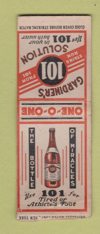 Matchbook Cover - Gardiner's 101 Solution BOBTAIL