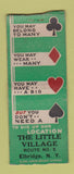 Matchbook Cover - The Little Village Elbridge NY BOBTAIL