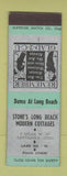 Matchbook Cover - Stone's Long Beach Cottages Ashtabula OH SAMPLE