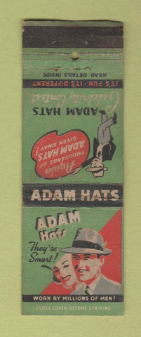 Matchbook Cover - Adam Hats WORN