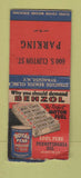 Matchbook Cover - Benzol oil gas Syracuse? WEAR BOBTAIL