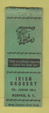 Matchbook Cover - Irish Grocery Memphis NY WEAR BOBTAIL #1