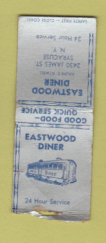 Matchbook Cover - Eastwood Diner Syracuse NY WORN BOBTAIL