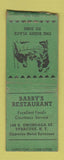 Matchbook Cover - Barry's Restaurant Syracuse NY BOBTAIL