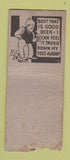 Matchbook Cover - Traveler's Inn Syracuse NY BOBTAIL