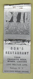 Matchbook Cover - Don's Restaurant Solvay NY WEAR BOBTAIL