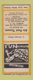 Matchbook Cover - Air Port Tavern Amboy NY girlie BOBTAIL