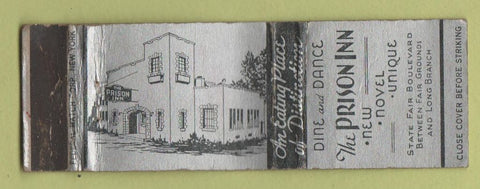 Matchbook Cover - Prison Inn Long Branch NJ? FEDERAL LONG WORN