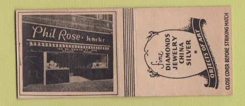 Matchbook Cover - Phil Rose Jewelry Salina KS BOBTAIL