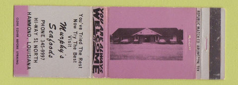 Matchbook Cover - Murphy's Seafood Hammond LA