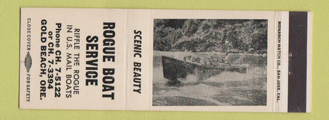 Matchbook Cover - Rogue Boat Service mail Gold Beach OR