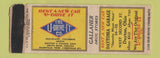 Matchbook Cover - Daytonia Garage Dayton OH Rental Cars WEAR