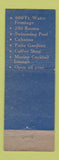 Matchbook Cover - Floridian Hotel Miami Beach FL WEAR