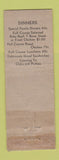 Matchbook Cover - Garden Rendezvous Cafe Pasadena CA WORN