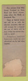 Matchbook Cover - LS Hagerman Funeral Home Upper Darby PA WORN