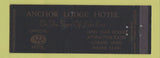 Matchbook Cover - Anchor Lodge Hotel Lorain OH Full Length