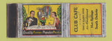 Matchbook Cover - Club Cafe Hot Springs SD deco WORN